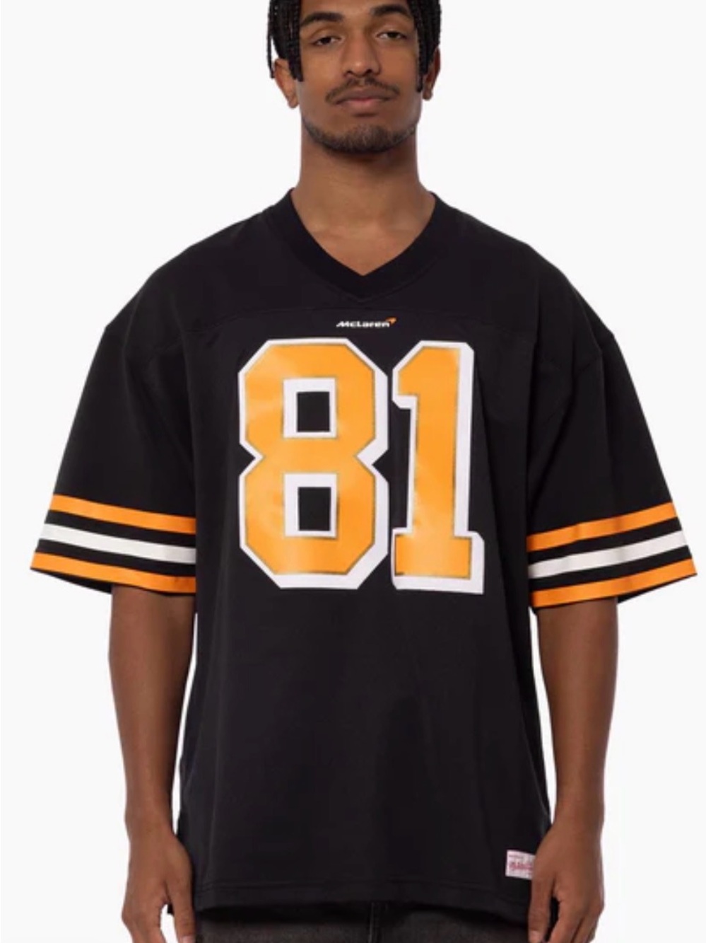 Mitchell & Ness and Mc Laren Men's Black Jersey #81 Brand new! size: Large